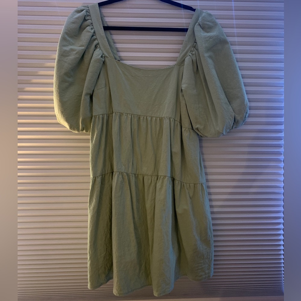 Nasty Gal puffy shoulders dress